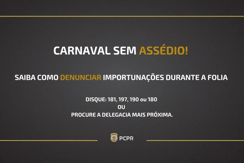 carnaval sem assédio