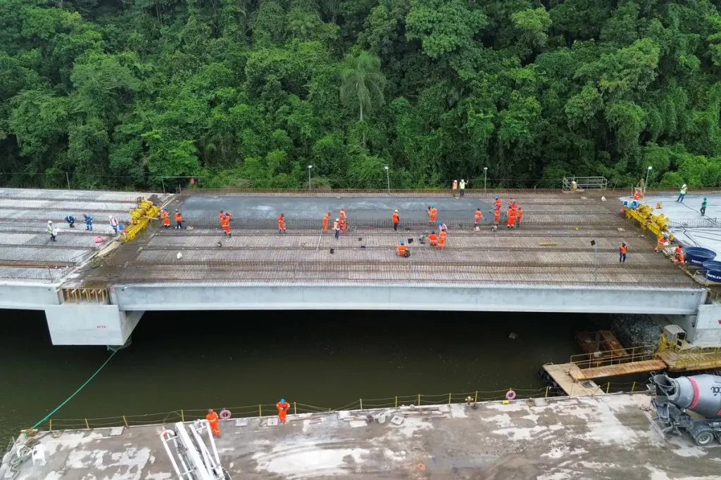 ponte de guaratuba concretagem