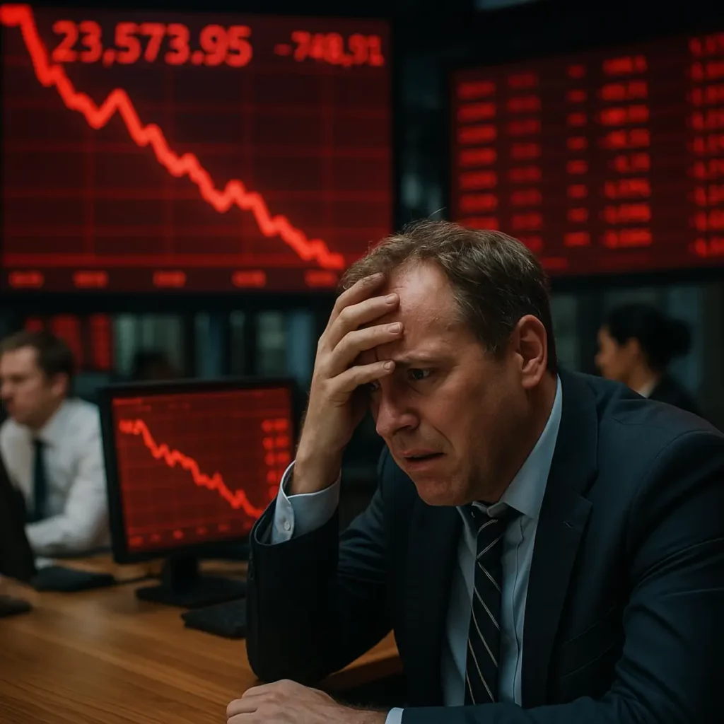 queda no indice bolsa