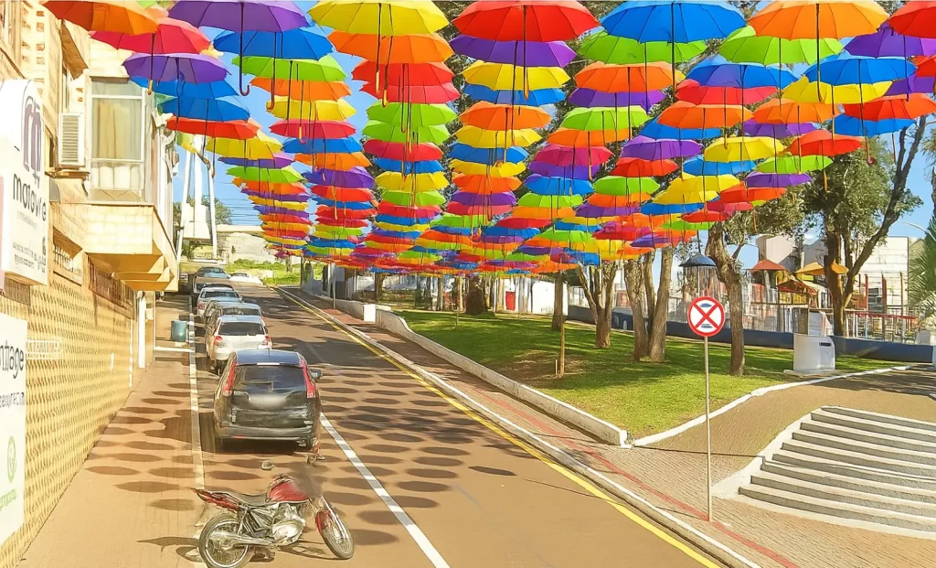 rua dos guarda-chuvas dois vizinhos