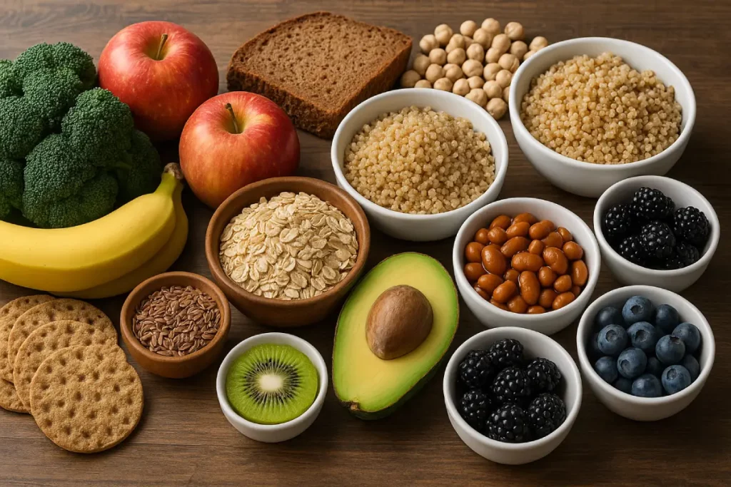 alimentos ricos em fibras