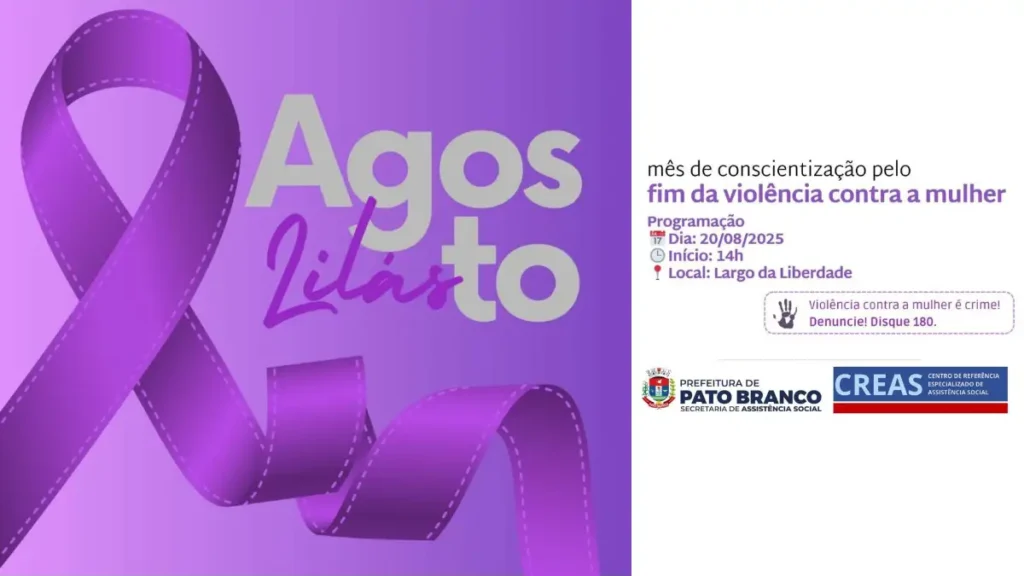 agosto lilás pato branco