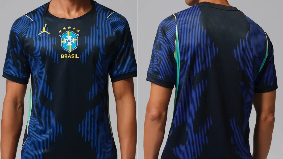 camisa azul seleção brasileira